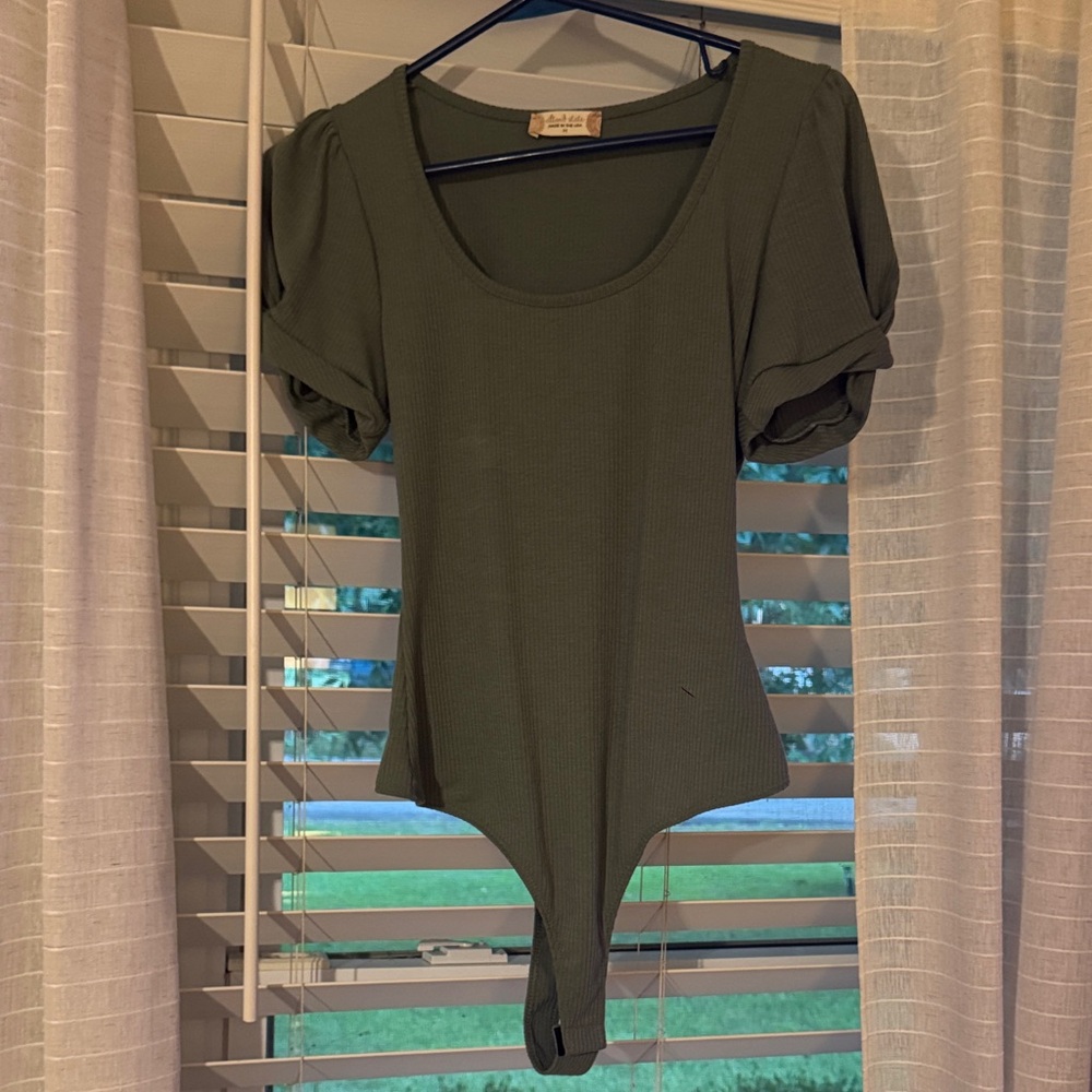Altar'd State Puff Sleeve Bodysuit
